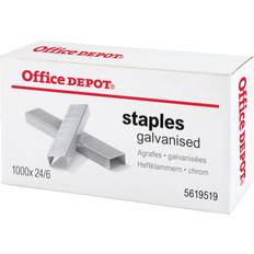 Office Depot Desktop Stationery Office Depot 24/6 Staples 5619519 Wire Silver Pack