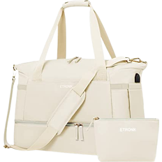 Laptop/Tablet Compartment Weekend Bags Etronik Weekender Overnight Bag - Beige