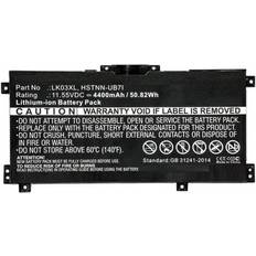 CoreParts Batteri til bærbar computer Litiumion 4400 mAh 50.8 Wh sort for HP ENVY Laptop 17m-ae011dx
