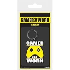 Pyramid International Gamer At Work Rubber Keyring