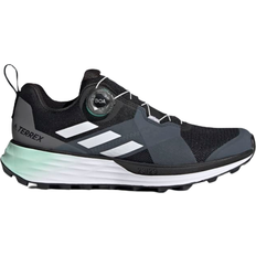 Adidas Quick Lacing System - Women Running Shoes adidas Terrex Two Boa Trail W - Core Black/Crystal White/Acid Mint