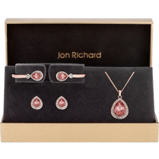 Pink Jewellery Jon Richard Trio Set - Rose Gold/Pink/Transparent