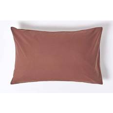 Brown Pillow Cases Homescapes Standard Egyptian Cotton Equivalent 400 Thread Count Pillow Case Brown