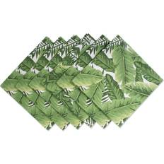 DII Zingz Thingz Banana Leaf Print Cloth Napkin Green, Multicolour (50.8x50.8cm)