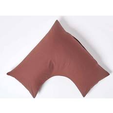 Brown Pillow Cases Homescapes Chocolate Egyptian Cotton V Shaped Thread Count Pillow Case Brown