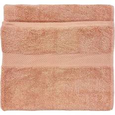 The Linen Yard Loft Woven Combed Cotton Guest Towel Pink
