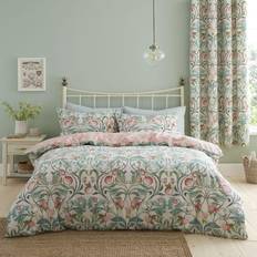 Green Duvet Covers Catherine Lansfield Clarence Floral Duvet Cover Green
