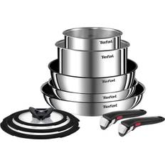 Titanium Cookware Tefal Ingenio Emotion Cookware Set with lid 10 Parts