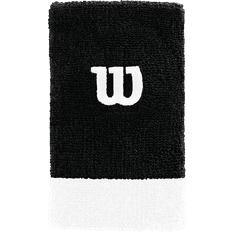 Black Wristbands Wilson Extra Wide W Wristband