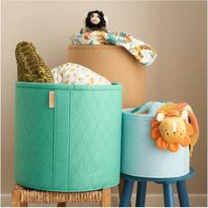 Tutti Bambini Storage Baskets Tutti Bambini Pack of 3 Run Wild Felt Nursery Storage Baskets-Green/Brown/Blue