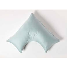 Homescapes Duck Egg V Shaped 400 Thread Count Pillow Case Blue