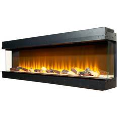 Wall Electric Fireplaces Adam Sahara Electric Inset Media Wall Fire 61"