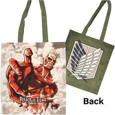 Top Handle Fabric Tote Bags Attack on Titan Tote Bag Colossal Titan