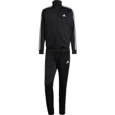 Adidas M - Men Jumpsuits & Overalls adidas Men Sportswear Basic 3-Stripes Tricot Tracksuit - Black