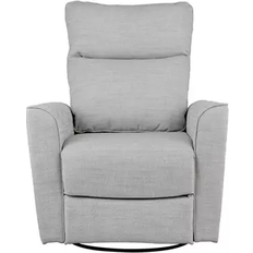 White Sitting Furniture OBaby Savannah Swivel Glider Recliner Chair