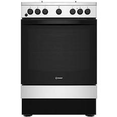Silver gas cooker 60cm Indesit Is67G5Phxuk 60Cm, Single