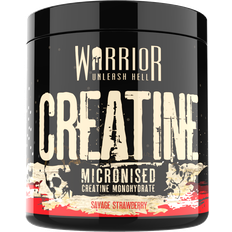 Strawberry Creatine Warrior Supplements Creatine Monohydrate Powder Savage Strawberry 300g
