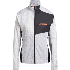 Adidas Women - XL Jackets adidas Terrex Trail Running Windbreaker - White/Grey Two