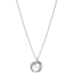 Pandora Necklaces Pandora Family Always Encircled Pendant Necklace - Silver/Transparent
