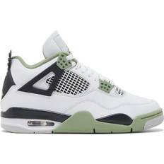 49 ½ Shoes Nike Air Jordan 4 Retro W - White/Oil Green/Dark Ash/Neutral Grey