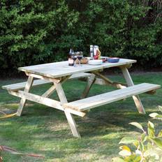Picnic Tables Garden & Outdoor Furniture Rowlinson 6ft Picnic Bench