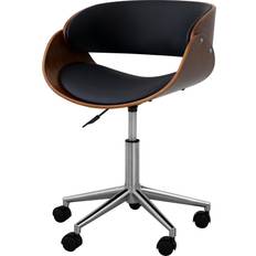Black Office Chairs Teamson Home Valeria Faux Office Chair