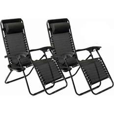Adjustable Backrest Garden Chairs Neo Zero Gravity 2-pack Reclining Chair