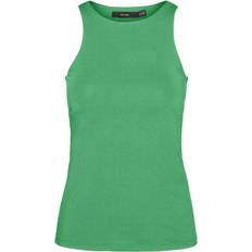 Brown - Women Tank Tops Vero Moda Standard Fit O Neck T-shirt