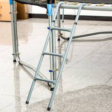Grey Trampoline Accessories Homcom Steel Trampoline Ladder Grey 100cm