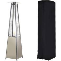 Remote Control Patio Heaters & Accessories OutSunny Pyramid Patio Heater with Cover 10.5KW