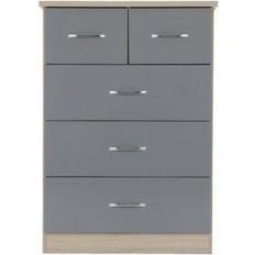 Metal Chest of Drawers SECONIQUE Nevada 3 plus 2 Chest of Drawer 81x115.5cm