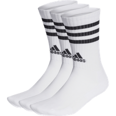 Adidas Women Underwear adidas 3-Stripes Cushioned Crew Socks 3-pack - White/Black