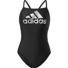 Adidas Women Swimwear adidas Big Logo Swimsuit Black White