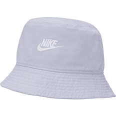 Men - Purple Hats Nike Sportswear Bucket Hat - Oxygen Purple/White
