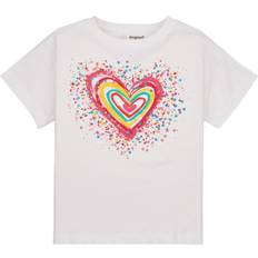 Desigual Heart Kids T-shirt White