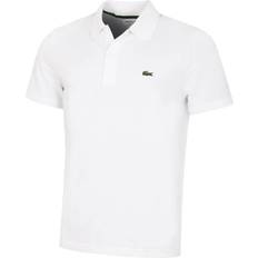 Men - Polyester Polo Shirts Lacoste Original L.12.12 Slim Fit Petit Piqué Polo Shirt - White