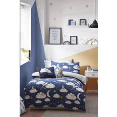 Bed Set Kid's Room Peter Rabbit Sleepy Head Blue Duvet Cover