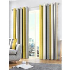 Grey Curtains Fusion LIKE-NEW Whitworth Stripe