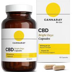 CBD Oils Cannaray CBD Immunity Support Capsules 600mg