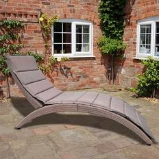 Sun Chairs Garden & Outdoor Furniture Rowlinson Albany Lounger Weave