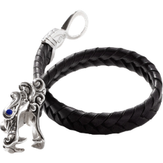 John Hardy Legends Naga Bracelet - Black/Silver/Sapphire