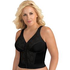 Exquisite Form Fully Longline Unlined Wireless Full Coverage Bra-5107565, Black Black