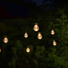 String Lights Smart Garden Solar Powered Festoon String Light 20 Lamps