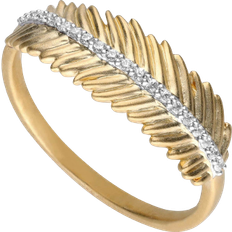 Gemondo The Unifier Feather Ring - Gold/Transparent
