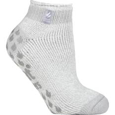 Silver - Women Socks Heat Holders Ladies Original Ankle Slipper Socks Denim (Pisa)