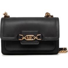 Michael Kors MK Heather Extra-Small Leather Crossbody Bag Black