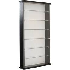 Glasses Wall Cabinets Watsons on the Web Techstyle Exhibit Wood 6 Shelf Wall Cabinet