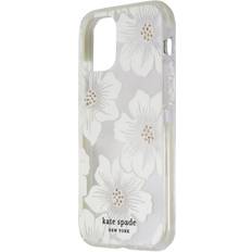 Defensive Hardshell Case for iPhone 12 mini Hollyhock Floral Clear Clear
