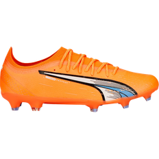 Fabric - Women Football Shoes Puma Ultra Ultimate FG/AG W - Ultra Orange/White/Blue Glimmer