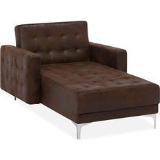 Faux Leathers Sofas Beliani Faux Leather Chaise Lounge Sofa